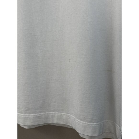 Nautica Sailing Club Polo 2XLT Blue White Coast Cup Y2K Nautical Prep FLAW - Picture 12 of 15